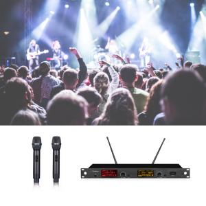 China RoHS UHF Wireless Microphone With Ergonomic Housing factory