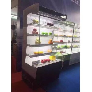 China Slim Curve Glass Grocery Multideck Open Chiller Showcase Danfoss Compressor on sale