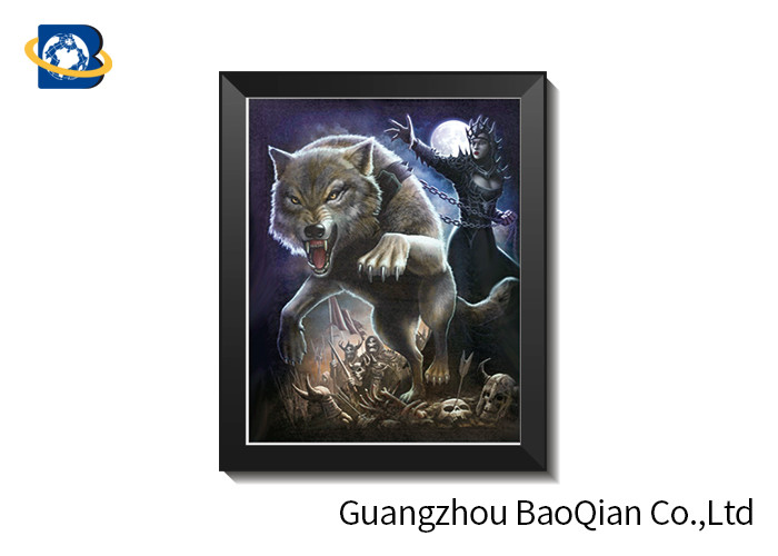 Home Decoration 3d Animal Pictures 30 X 40cm / Lenticular Image Printing
