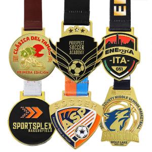 China Custom 2d 3D Metal Zinc Alloy Enamel Medal Marathon Running Medals factory