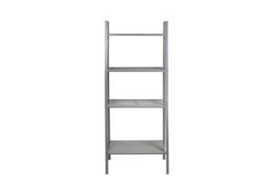 China 5KG Loading 148cm Height White Metal Ladder Bookshelf factory