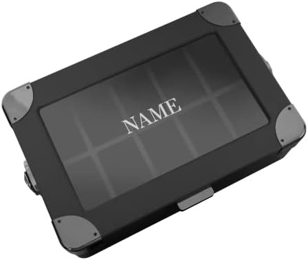 China CASE ELEGANCE Military 10 Slot Watch Box Case Organizer for Men, Real Glass Top, Modular Valet Tray, factory