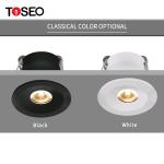 Black Aluminium 3.3W 43Mm 220V Mini Downlight LED Cabinet Light