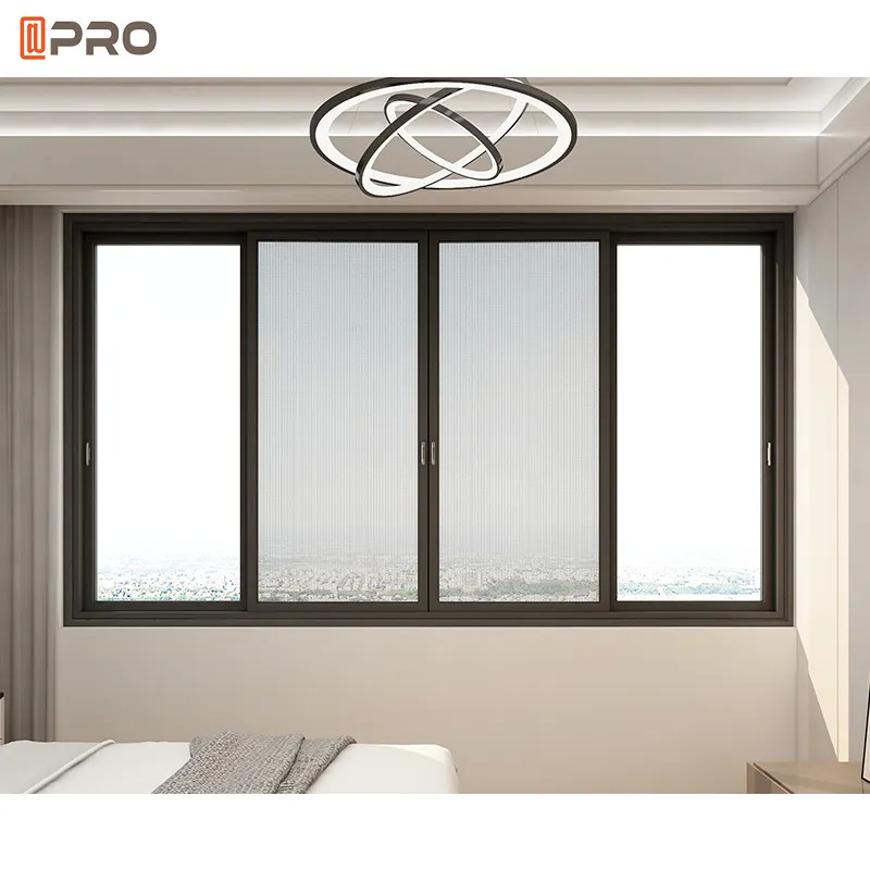 Vertical Open Aluminum Sliding Windows With Screen Glass Sliding Windows Renovation For House