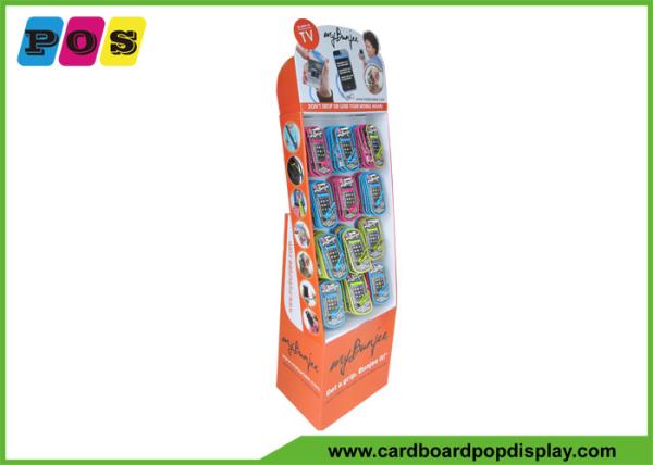 Pop Corrugated Floor Power Wing Display Single B Flute Material For Phones Grip