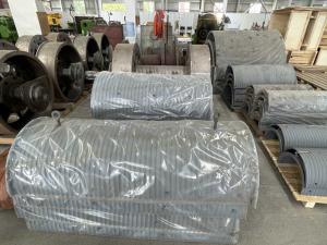 China Customizable Carbon Steel Lebus Spiral Groove Winch Drum factory