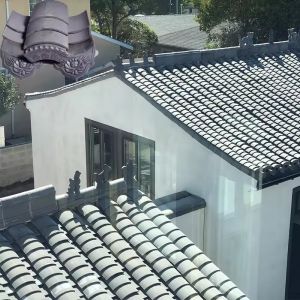 China High-Quality Craftsmanship Chinese Grey Clay Roof Tiles Classic Design Ideal for Traditional Architecture on sale