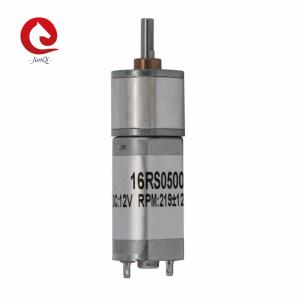 China JQM-16RS050 16mm Spur Gearbox 6V 9V 12V DC Metal Reducer Motor For Coffee Machine, Electric Lock factory