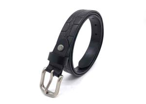 China Croco Adjustable 2.3cm Womens Genuine Leather Belt factory