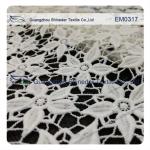 Five-Petal Flower Embroidered Lace Fabric for garment/ladies dress/wedding dress