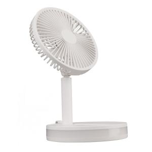 China 5v 4.7w Portable Foldable Fan Circlewhite Folding Rechargeable Fan factory