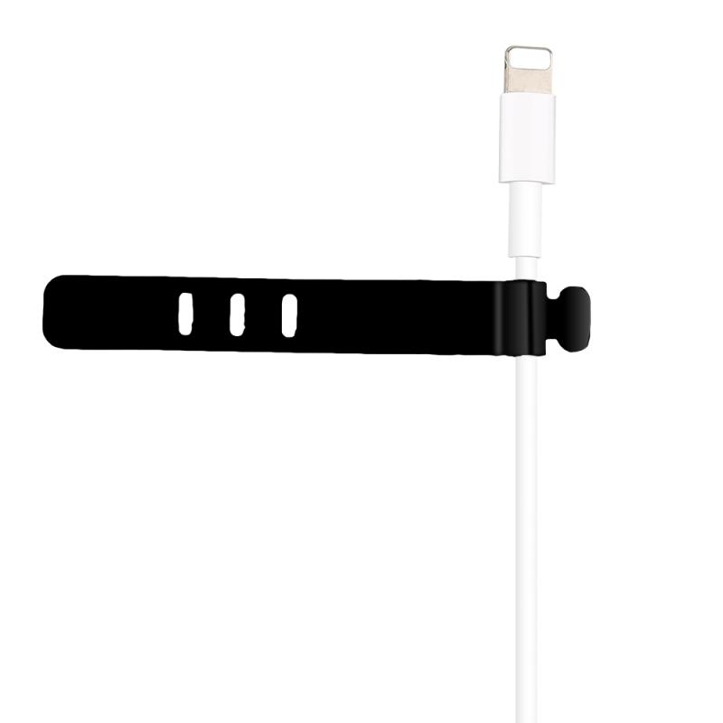 1.5mm-2.0mm Oval Silicone Self Gripping Cable Ties 6.5cm 7.4cm