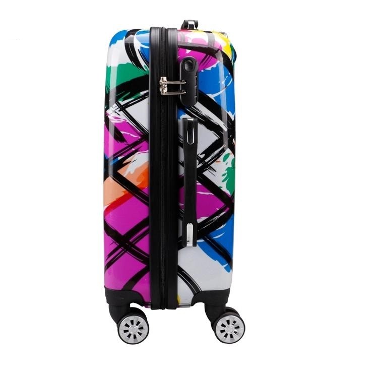Customized Logo 0.8mm ODM 190D 4wheel Cabin Luggage