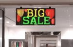 DIP546 Window Outdoor Digital LED Signs 15*52 Inch Waterproof Full Color
