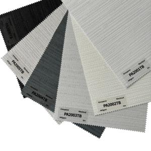 China 100% Polyester White Coating Plain Pattern Polyester Roller Blinds Fabrics For Window factory
