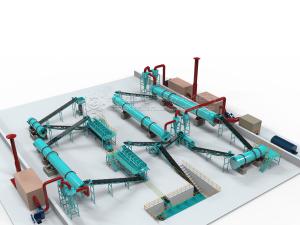 China Water Soluble Slow Release NPK Fertilizer Production Line With Water Steam Drum Granulating Technology on sale