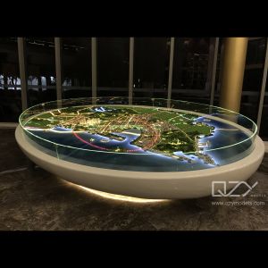 China CNC Architectural Model Lighting 1/100 Kingkey Group on sale