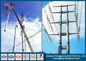China Transmission / Distribution Electrical Steel Utility Poles Polygonal factory