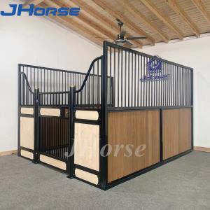 China Modern Show Equine Horse Stall Building Stables For Farm With Feeders And Pine Wood Horse Box on sale