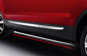 China 2012 Land Rover / Range Rover Evoque Running Boards With Stainless steel Side Bar factory