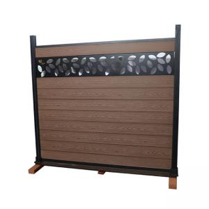 China Wood Plastic Composite Wpc Fence Panel Home Garden Outdoor Moisture Proof factory
