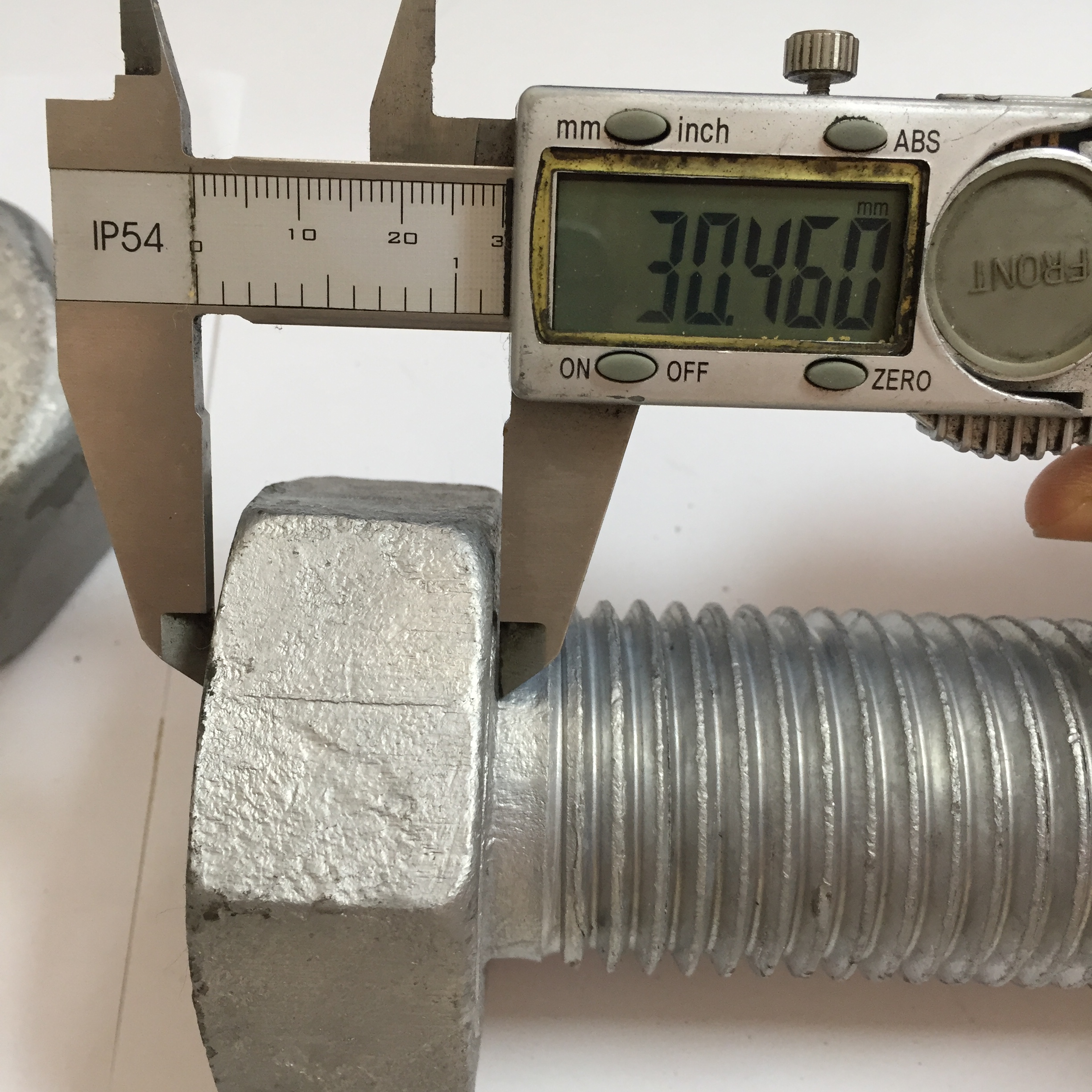 DIN Standard Hebei Fastener HDG Hot Dip Galvanized Hex Bolt and Nut with Yellow Zinc