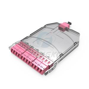 China Compact Ultra Thin Fiber MPO MTP Cassette Module 12 Ports factory