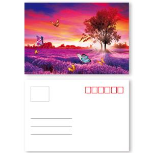 China Plastic Card Printing 3D Lenticular Postcard With Landscape factory