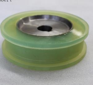 China Polyurethane Rubber Coated Conveyor / Drive Rollers , Locking Swivel Caster Wheels factory