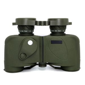 China Long Distance Military Green 8x30 Day Hunting Binoculars With Rangefinder Compass factory