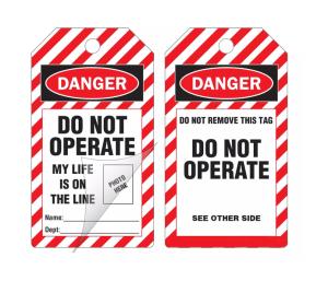 China Customized Plastic Protective Tag for Industrial Application factory