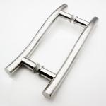 200*200*19*1.0mm Long Black Finish Hotel Glass Sliding Door Single Sided Shower