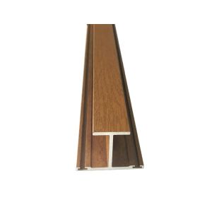 Timber Extruded Tubular Aluminum Wood Grain Profile With ISO Certification