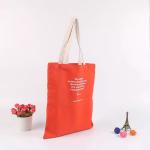 Logo Printed Cotton Canvas Tote Bags For Supermarket Packing And Shopping