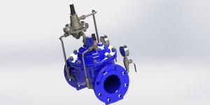 China SS304 Pilot Material Full Port Flow Valve A400 factory