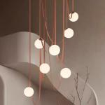 Nordic Minimalist Belt Chandelier Italian Designer Living Room Loft Dining Room