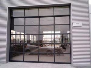 China 5m Width Insulated Glass Sectional Garage Doors factory