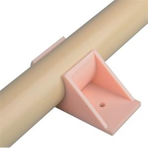 China Beige JY-A009 ABS Pipe Clamp Plastic Tube Connectors 3mm Thickness factory