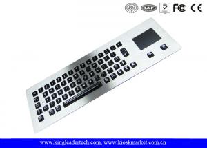 China Customized Layout Panel Mount Keyboard Metal with Touchpad Mouse / Vandal proof Keyboard factory