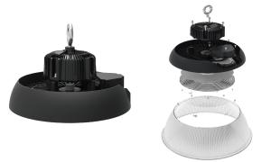 China 2700k 5050 Chip Dimmable LED UFO High Bay Light 150W 150lm/W factory
