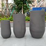 Powder Coated Fiber Clay Planters For Patio Garden Cottage
