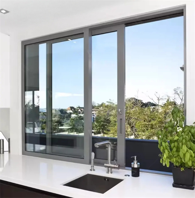 Aluminum Windows With 10 Sealing Layers And 1.4mm Wall Thickness For Villa House Hotel