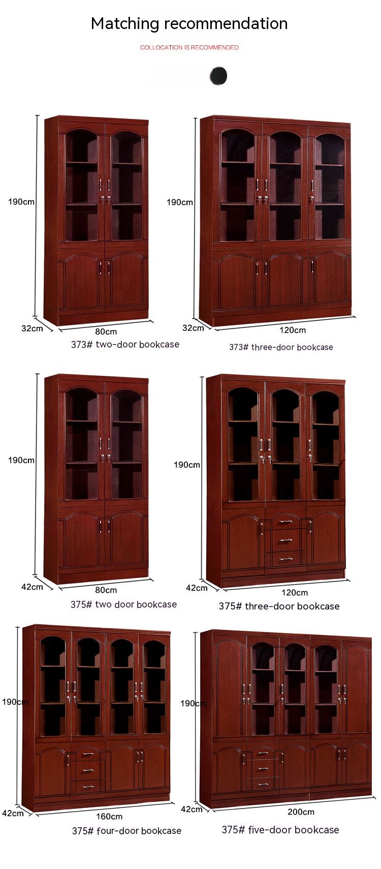 Solid Wood Executive Office Set for Executive Desk and Chair in Vintage Mahogany