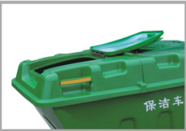400L trash can trolley dumping carts with wheels