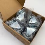 50MM Single Gray TPR 132LBS Load Capacity Rubber Casters