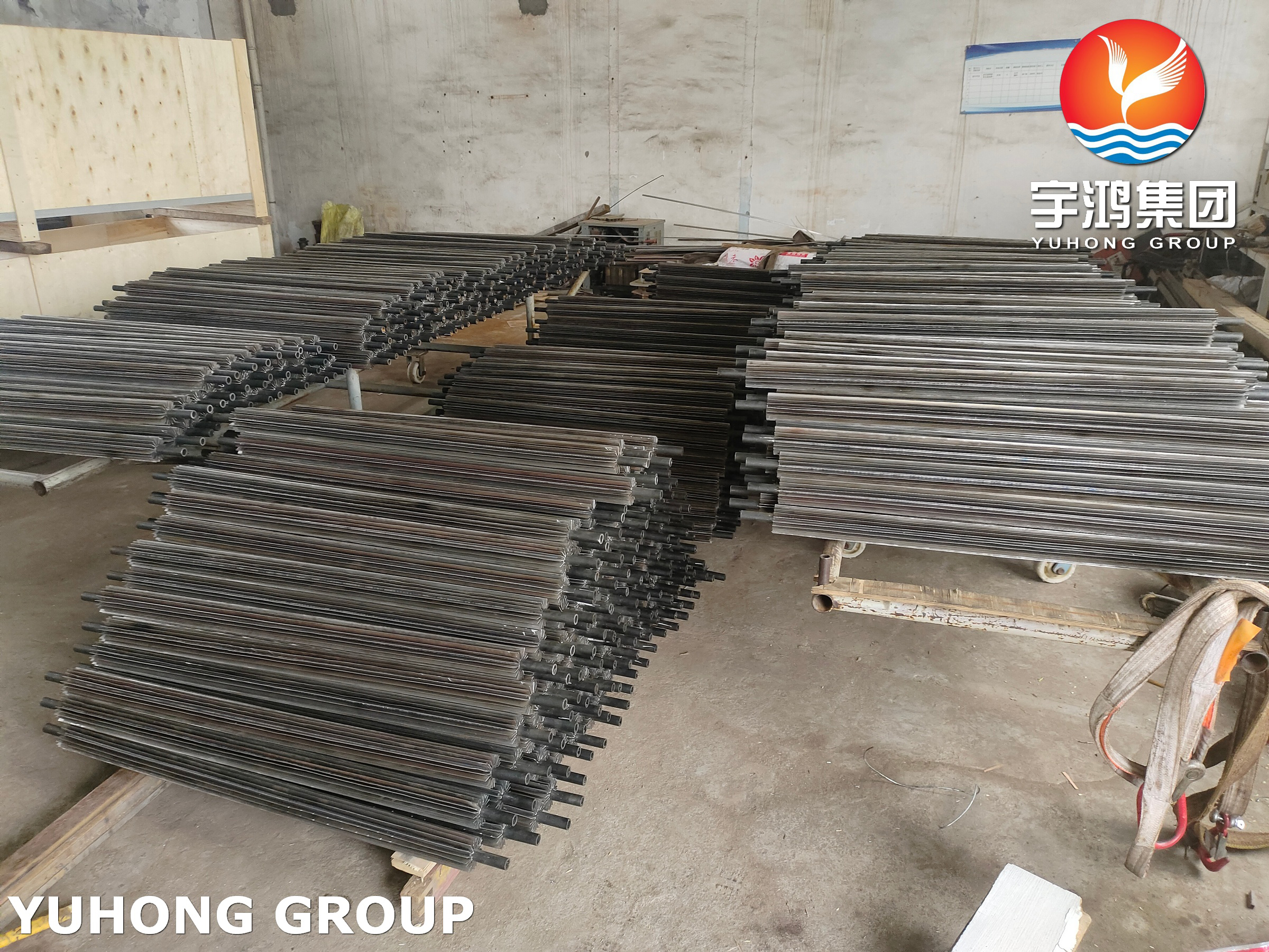 ASTM A179 fin tubes in industrial heat exchanger application