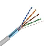 0.515mm Bare Copper Gray Jacket LSZH Cable Pass Fluke 24AWG FTP CAT5E Cable