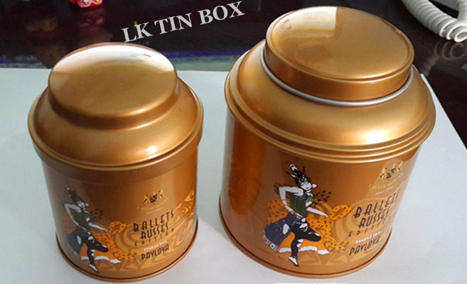 Custom Loose Green Oolong Tea Tin Container Storage Box Airtight CMYK offset printing
