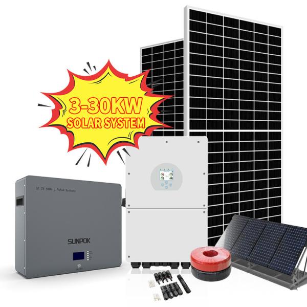 Off Grid Solar Power Energy System 5kv 3kva 5kw 8kw Complete Design Hybrid Solar