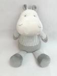 Stuffed Soft Cartoon Animal Hippo Soft Plush Toy For Baby Gifts